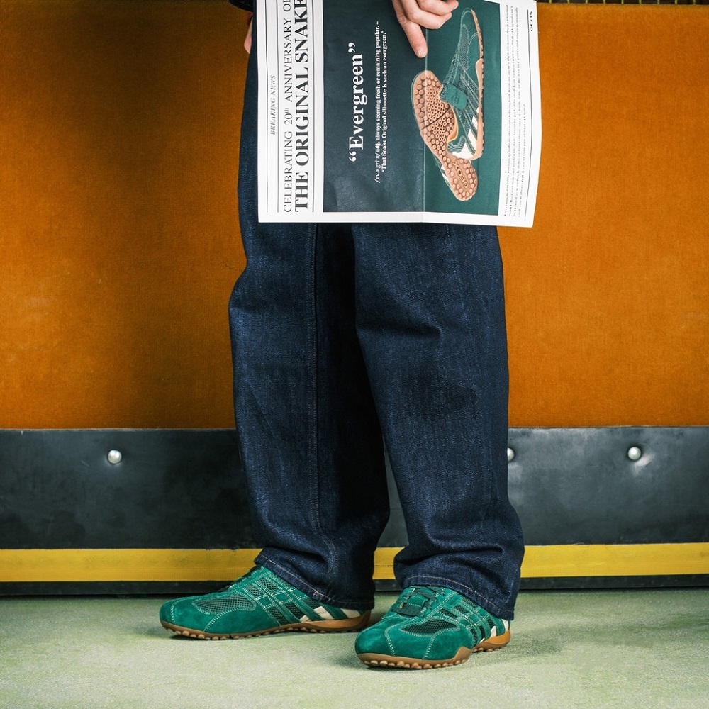 GEOX</br>Geox SNAKE ORIGINAL A U55MNA 02214 C3000 Ανδρικά Sneakers Πράσινο Suede/Mesh