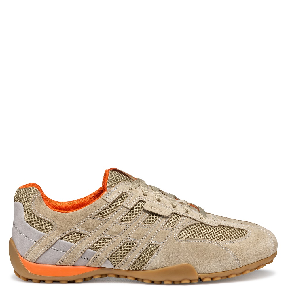 GEOX</br>Geox SNAKE ORIGINAL A U55MNA 02214 C5004 Ανδρικά Sneakers Μπεζ Suede/Mesh