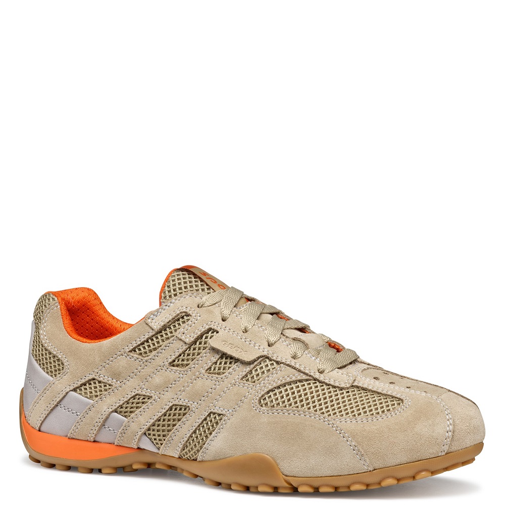 GEOX</br>Geox SNAKE ORIGINAL A U55MNA 02214 C5004 Ανδρικά Sneakers Μπεζ Suede/Mesh