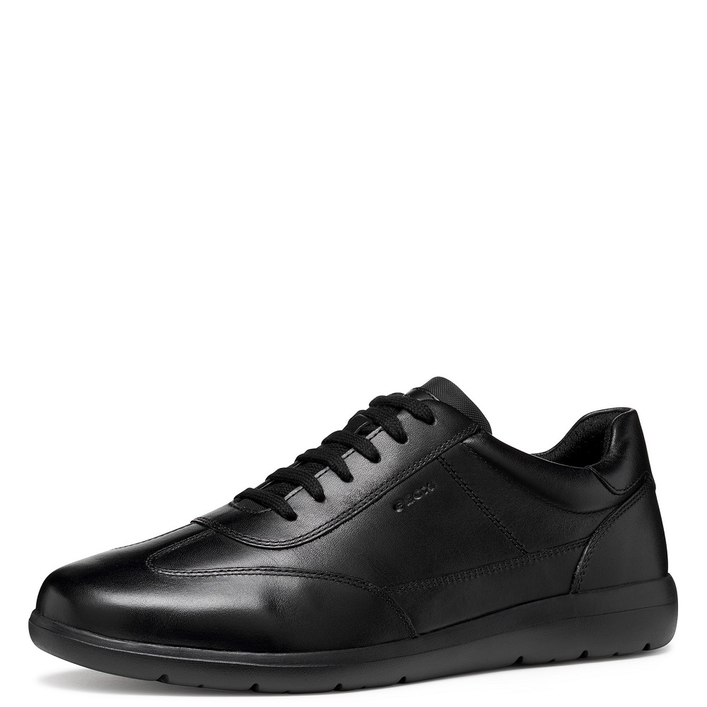 GEOX</br>Ανδρικά Sneakers Μαύρο Δέρμα LEITAN A U563QA 00085 C9999 Geox GEOX</br>Ανδρικά Sneakers Μαύρο Δέρμα LEITAN A U563QA 00085 C9999 Geox