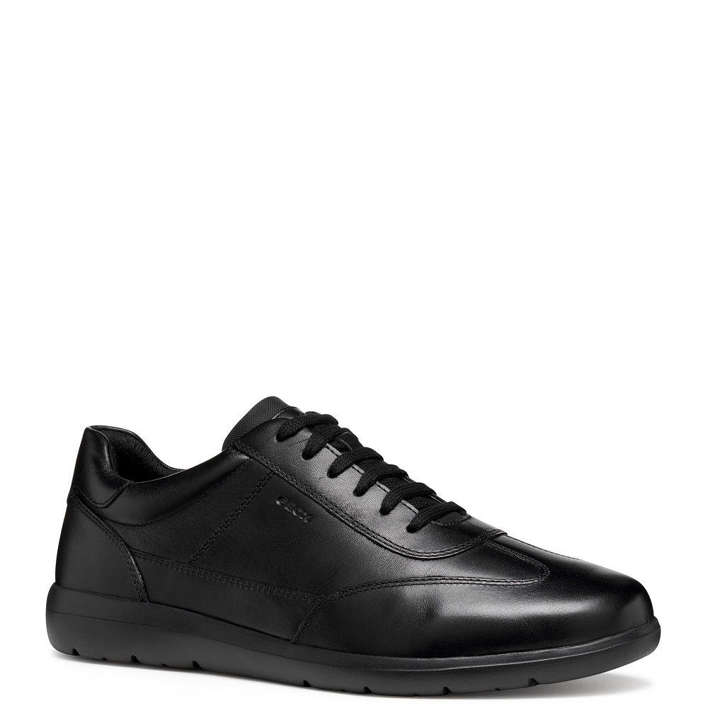 GEOX</br>Ανδρικά Sneakers Μαύρο Δέρμα LEITAN A U563QA 00085 C9999 Geox GEOX</br>Ανδρικά Sneakers Μαύρο Δέρμα LEITAN A U563QA 00085 C9999 Geox