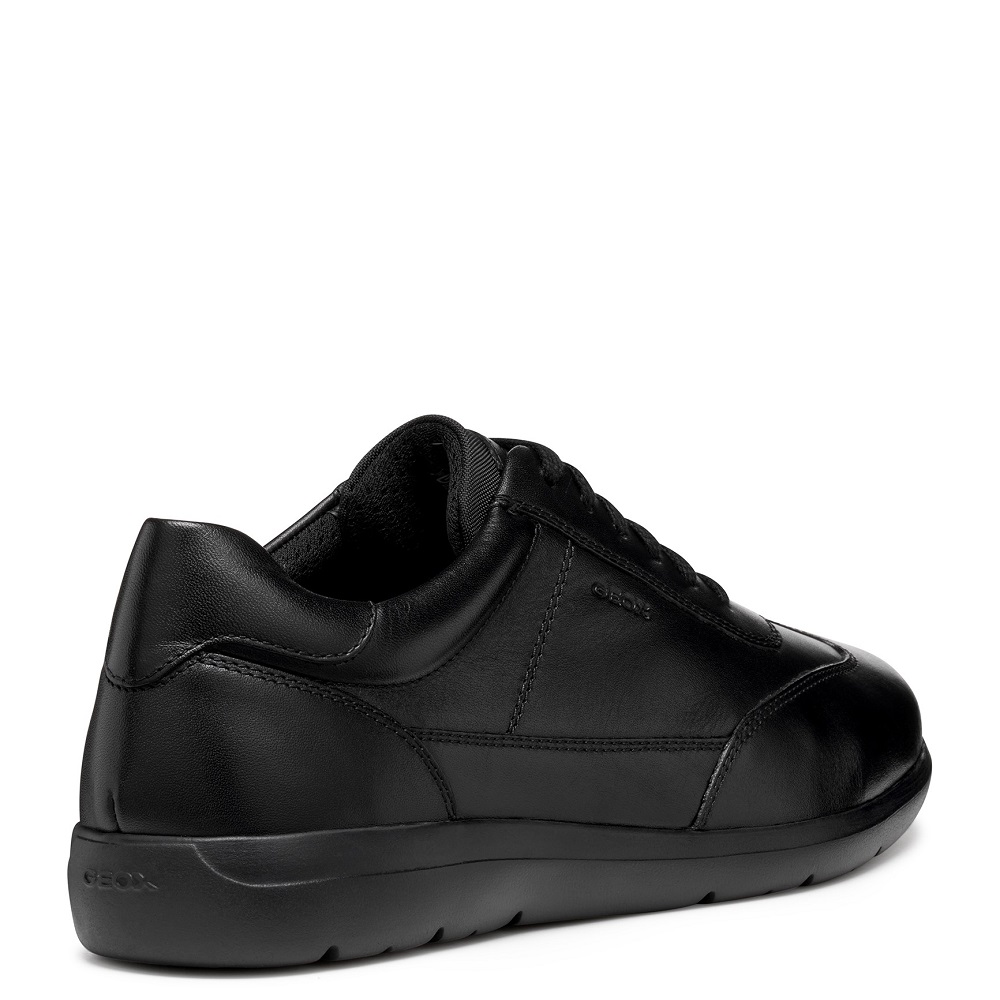 GEOX</br>Ανδρικά Sneakers Μαύρο Δέρμα LEITAN A U563QA 00085 C9999 Geox GEOX</br>Ανδρικά Sneakers Μαύρο Δέρμα LEITAN A U563QA 00085 C9999 Geox