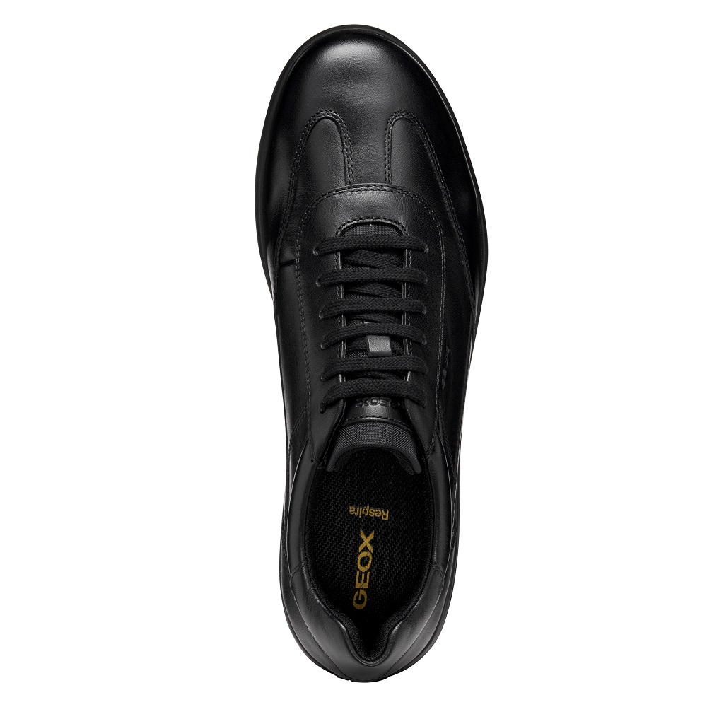 GEOX</br>Ανδρικά Sneakers Μαύρο Δέρμα LEITAN A U563QA 00085 C9999 Geox GEOX</br>Ανδρικά Sneakers Μαύρο Δέρμα LEITAN A U563QA 00085 C9999 Geox