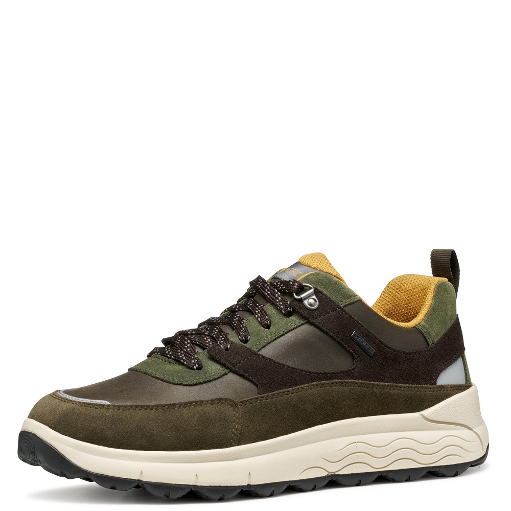 GEOX</br>Ανδρικά Sneakers Χακί/Καφέ Δέρμα Waterproof SPHERICA 4X4 B ABX C U56FDC 022CQ C3208 Geox GEOX</br>Ανδρικά Sneakers Χακί/Καφέ Δέρμα Waterproof SPHERICA 4X4 B ABX C U56FDC 022CQ C3208 Geox
