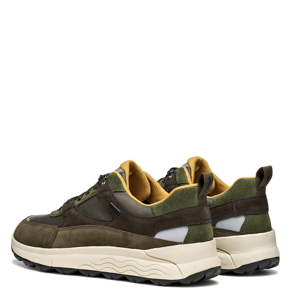 GEOX</br>Ανδρικά Sneakers Χακί/Καφέ Δέρμα Waterproof SPHERICA 4X4 B ABX C U56FDC 022CQ C3208 Geox GEOX</br>Ανδρικά Sneakers Χακί/Καφέ Δέρμα Waterproof SPHERICA 4X4 B ABX C U56FDC 022CQ C3208 Geox