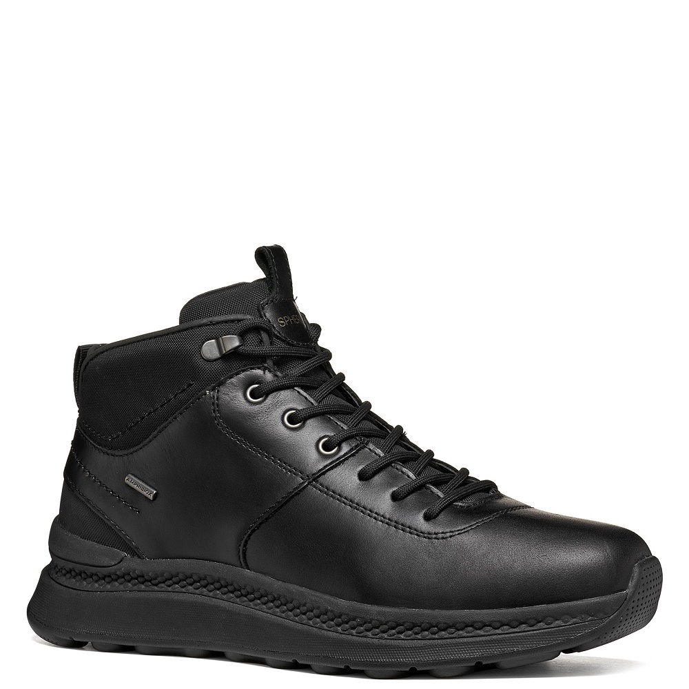 GEOX</br>Geox SPHERICA ACTIF X2 U56HMC 000FF C9999 Ανδρικά Μποτάκια Μαύρο Δέρμα Waterproof GEOX</br>Geox SPHERICA ACTIF X2 U56HMC 000FF C9999 Ανδρικά Μποτάκια Μαύρο Δέρμα Waterproof