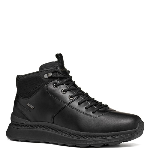 Geox SPHERICA ACTIF X2 U56HMC 000FF C9999 Ανδρικά Μποτάκια Μαύρο Δέρμα Waterproof