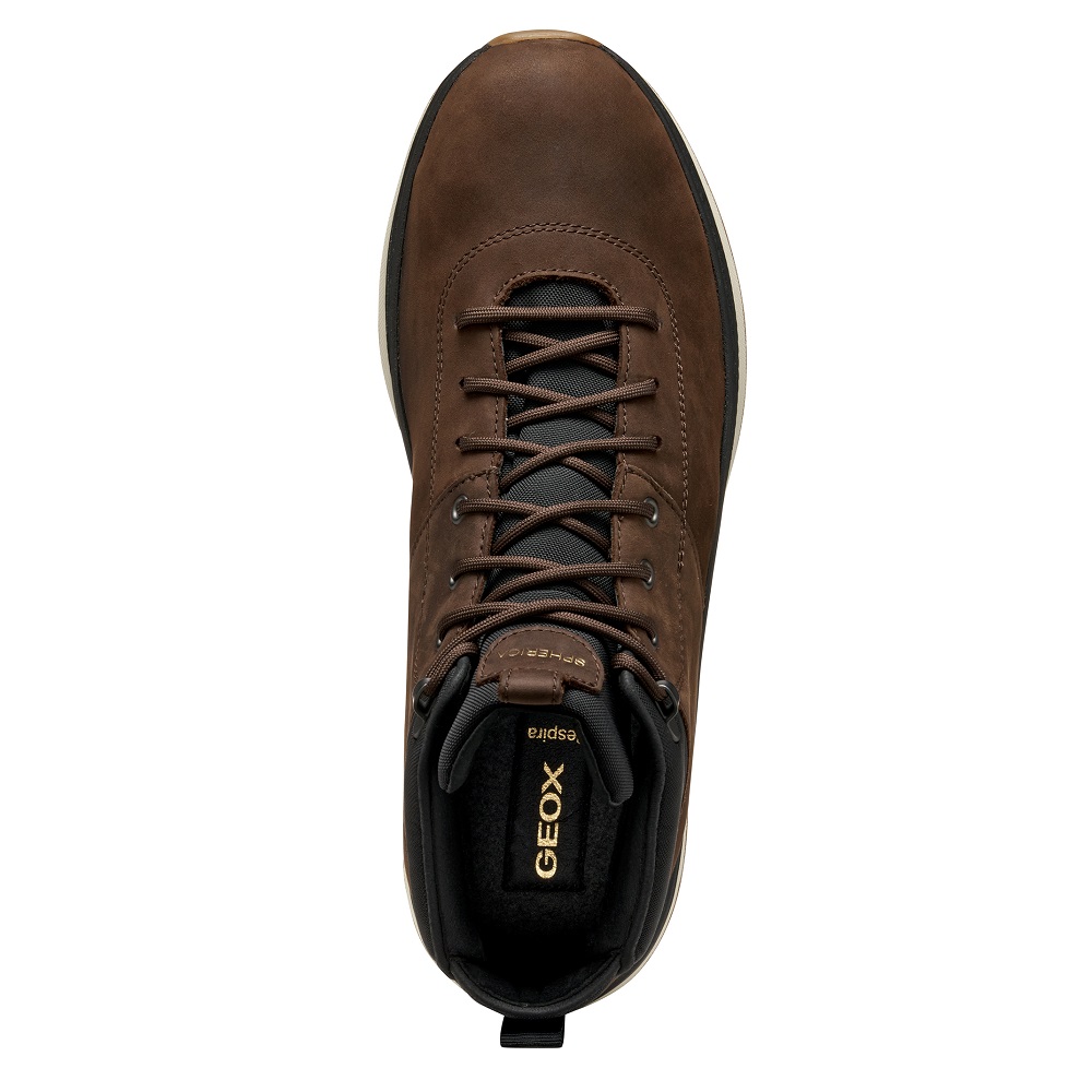 GEOX</br>Ανδρικά Μποτάκια Καφέ/Μαύρο Δέρμα Waterproof SPHERICA ACTIF X2 B ABX C U56HMC 04511 C6238 Geox GEOX</br>Ανδρικά Μποτάκια Καφέ/Μαύρο Δέρμα Waterproof SPHERICA ACTIF X2 B ABX C U56HMC 04511 C6238 Geox