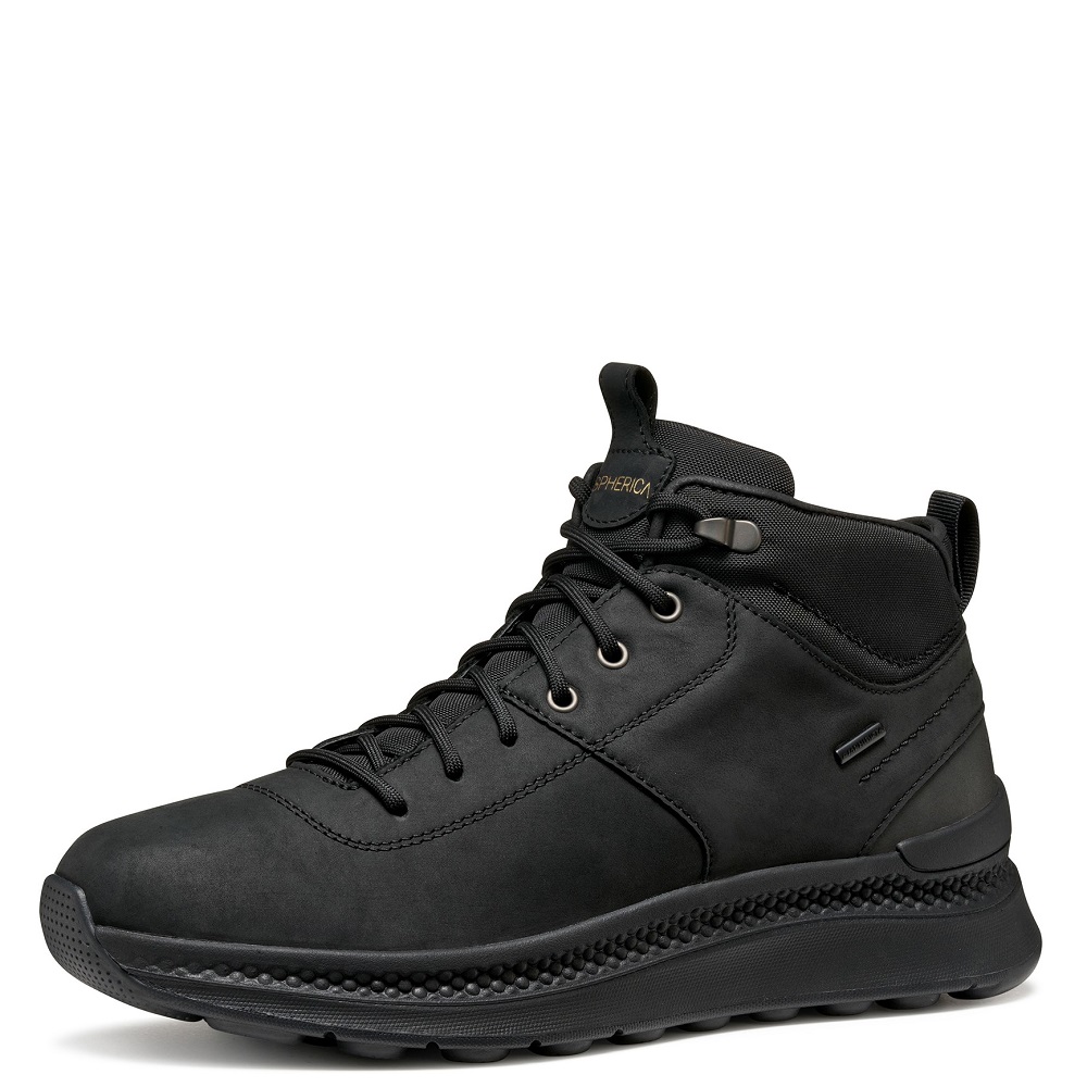 GEOX</br>Ανδρικά Μποτάκια Μαύρο Δέρμα Waterproof SPHERICA ACTIF X2 B ABX C U56HMC 04511 C9999 Geox GEOX</br>Ανδρικά Μποτάκια Μαύρο Δέρμα Waterproof SPHERICA ACTIF X2 B ABX C U56HMC 04511 C9999 Geox
