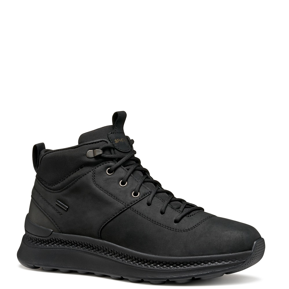 GEOX</br>Ανδρικά Μποτάκια Μαύρο Δέρμα Waterproof SPHERICA ACTIF X2 B ABX C U56HMC 04511 C9999 Geox GEOX</br>Ανδρικά Μποτάκια Μαύρο Δέρμα Waterproof SPHERICA ACTIF X2 B ABX C U56HMC 04511 C9999 Geox