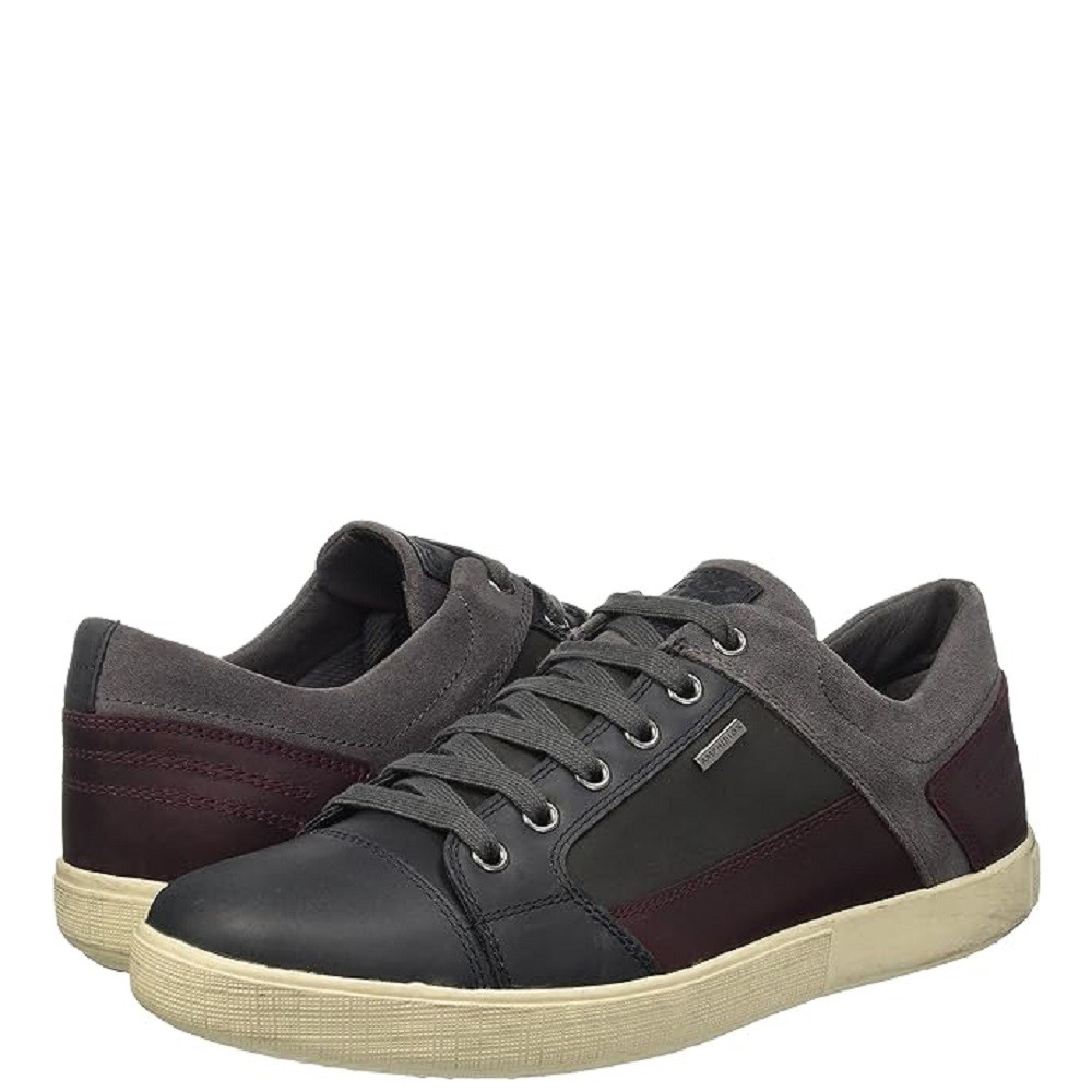 GEOX</br>Ανδρικά Sneakers Γκρι/Μπορντώ Δέρμα Waterproof TAIKI B ABX B U641UB 0FV23 C9004 Geox GEOX</br>Ανδρικά Sneakers Γκρι/Μπορντώ Δέρμα Waterproof TAIKI B ABX B U641UB 0FV23 C9004 Geox