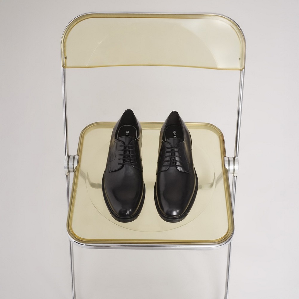 GEOX</br>Geox WALK PLEASURE B U657KA 00043 C9999 Ανδρικά Δετά Παπούτσια Μαύρο Δέρμα GEOX</br>Geox WALK PLEASURE B U657KA 00043 C9999 Ανδρικά Δετά Παπούτσια Μαύρο Δέρμα