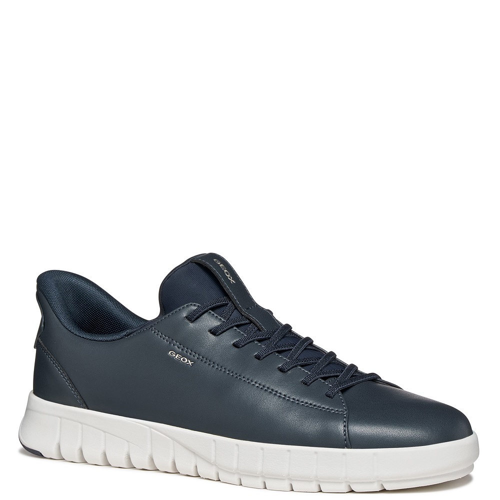 GEOX</br>Geox FLEXTRIDE PLUS U65MAA 0009B C4002 Ανδρικά Sneakers Μπλε Δέρμα