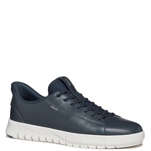 Geox FLEXTRIDE PLUS U65MAA 0009B C4002 Ανδρικά Sneakers Μπλε Δέρμα
