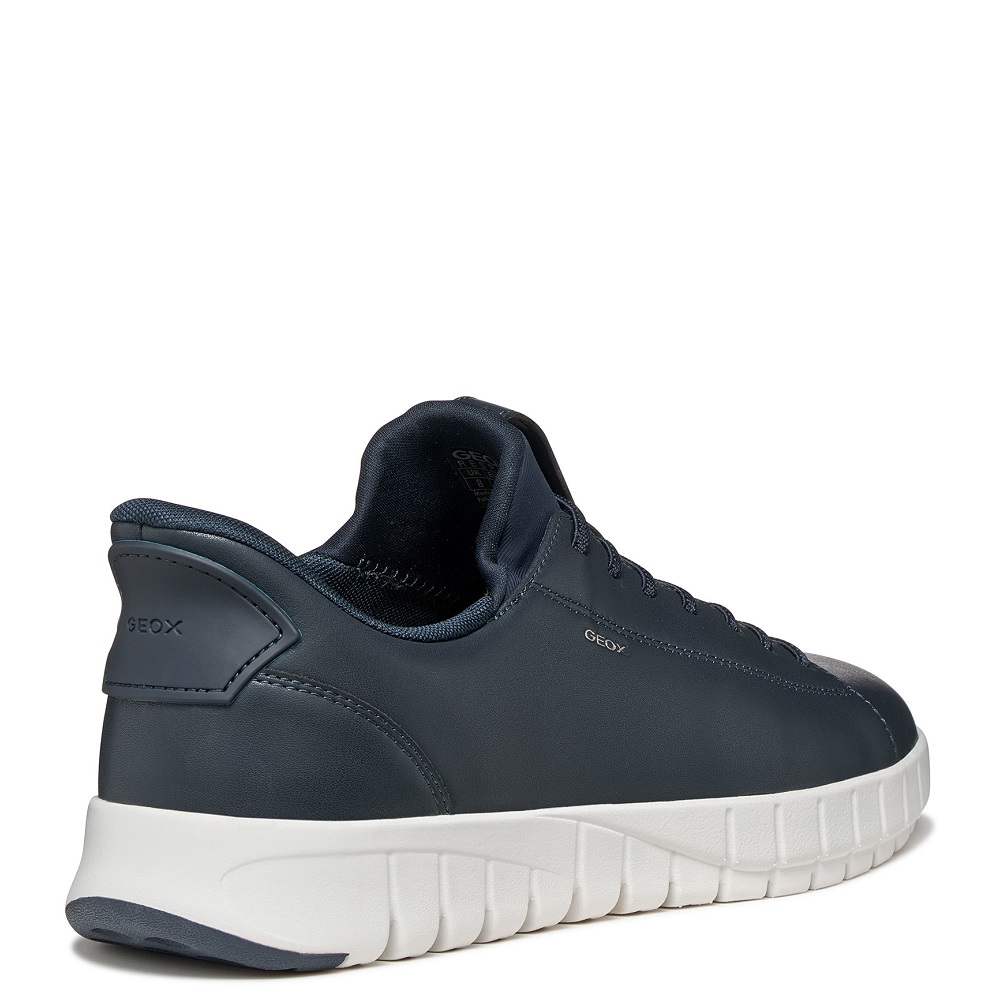 GEOX</br>Geox FLEXTRIDE PLUS U65MAA 0009B C4002 Ανδρικά Sneakers Μπλε Δέρμα