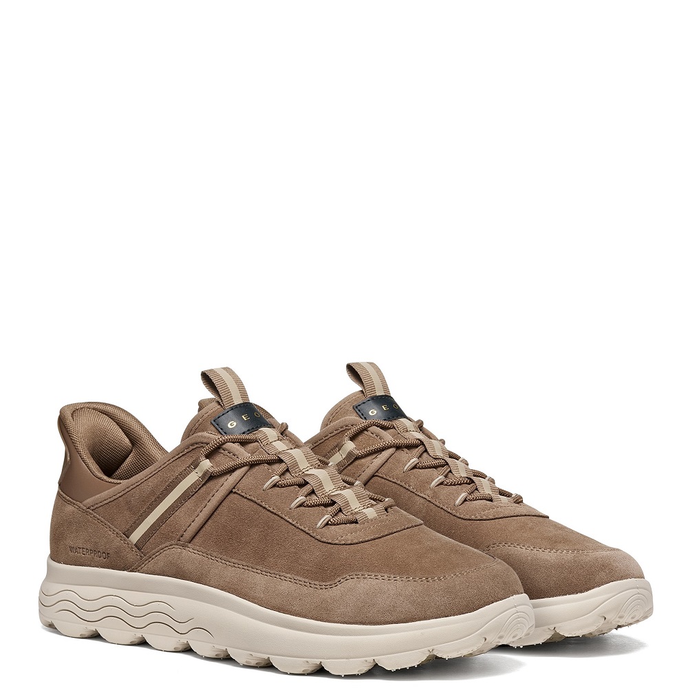 GEOX</br>Geox SPHERICA PLUS U66PCA 00022 C6029 Ανδρικά Sneakers Πούρο Suede Waterproof