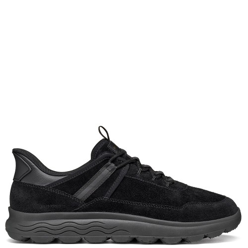 Geox SPHERICA PLUS U66PCA 00022 C9999 Ανδρικά Sneakers Μαύρο Suede Waterproof