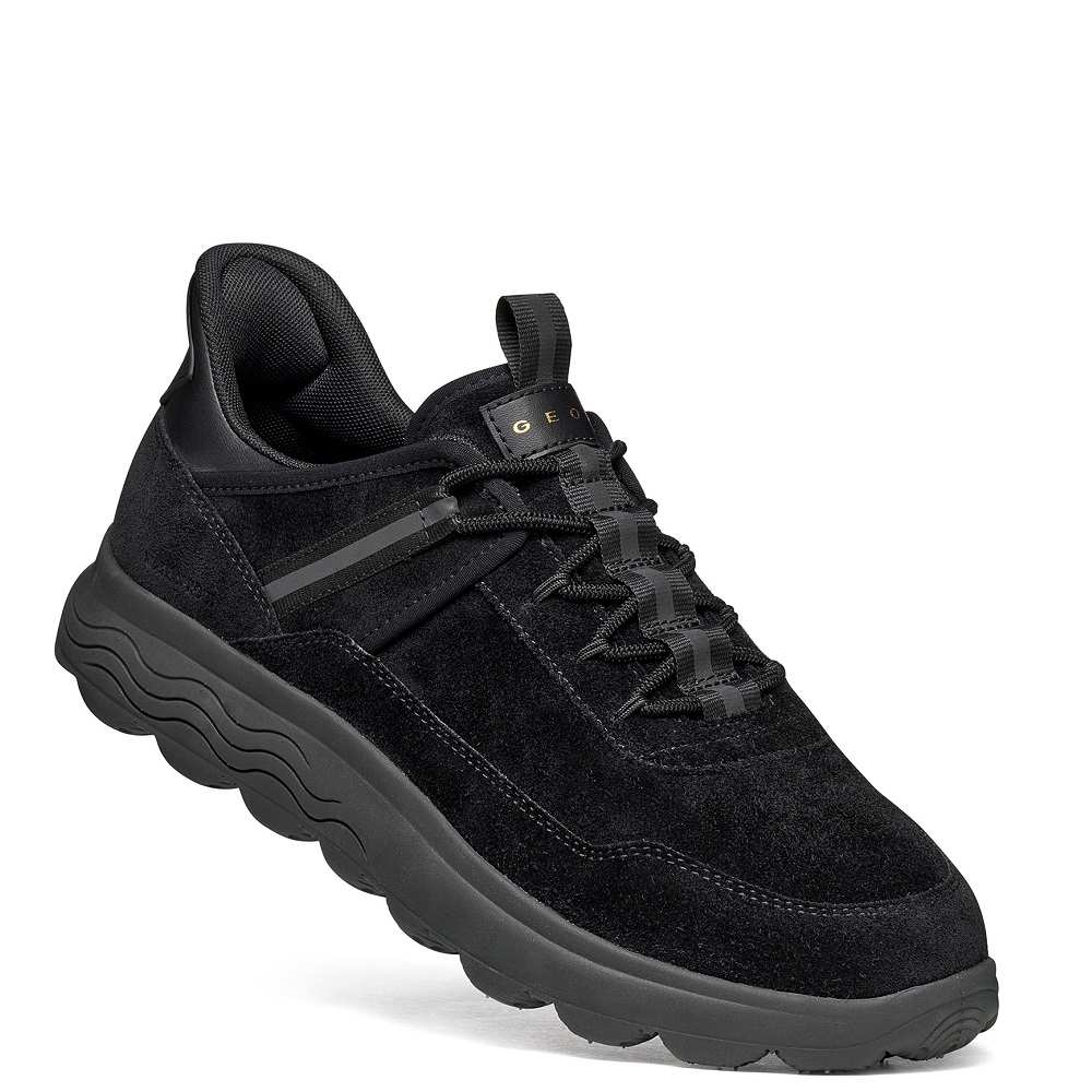 GEOX</br>Geox SPHERICA PLUS U66PCA 00022 C9999 Ανδρικά Sneakers Μαύρο Suede Waterproof
