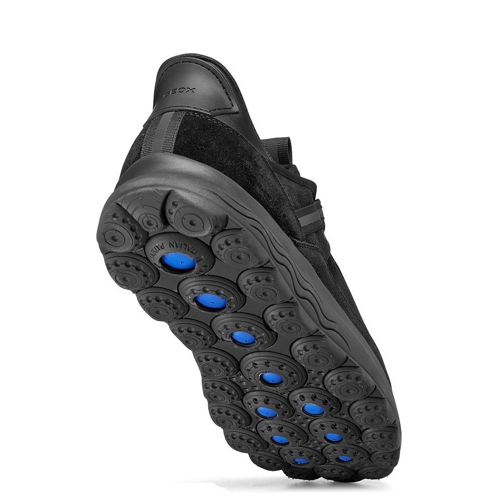 GEOX</br>Geox SPHERICA PLUS U66PCA 00022 C9999 Ανδρικά Sneakers Μαύρο Suede Waterproof