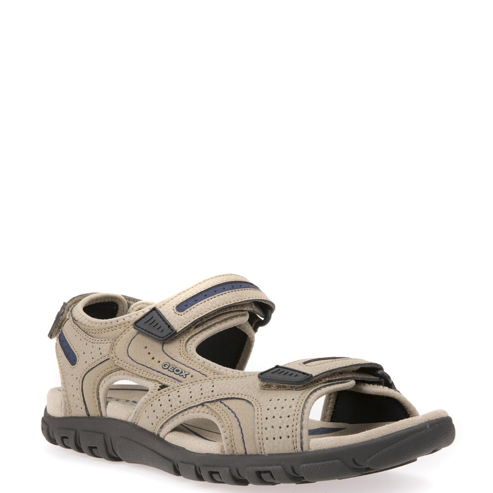 GEOX</br>Ανδρικά Πέδιλα Μπεζ/Μπλε S.STRADA D U8224D 050AU C0829 Geox GEOX</br>Ανδρικά Πέδιλα Μπεζ/Μπλε S.STRADA D U8224D 050AU C0829 Geox