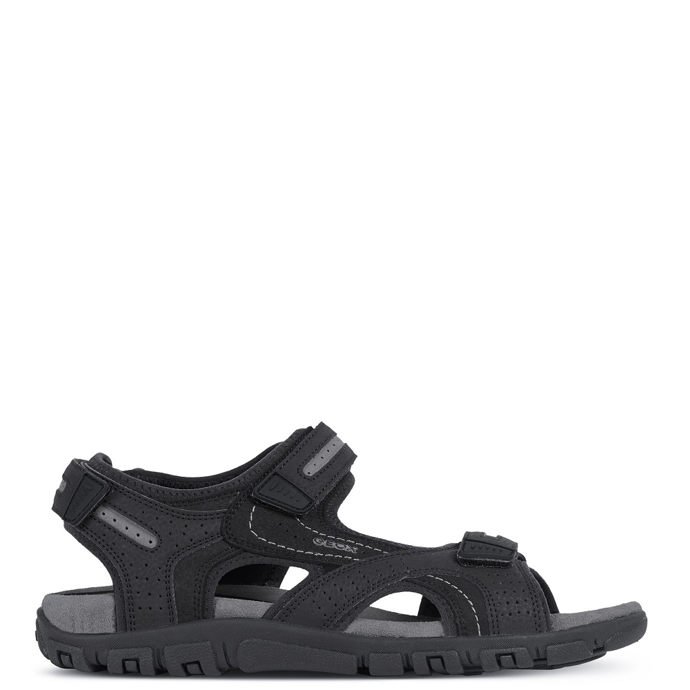 GEOX</br>Ανδρικά Πέδιλα Μαύρο/Γκρι S.STRADA D U8224D 050AU C9310 Geox GEOX</br>Ανδρικά Πέδιλα Μαύρο/Γκρι S.STRADA D U8224D 050AU C9310 Geox