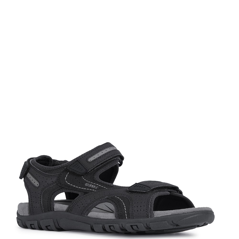 GEOX</br>Ανδρικά Πέδιλα Μαύρο/Γκρι S.STRADA D U8224D 050AU C9310 Geox GEOX</br>Ανδρικά Πέδιλα Μαύρο/Γκρι S.STRADA D U8224D 050AU C9310 Geox