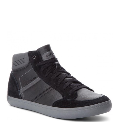 Ανδρικά Μποτάκια Μαύρο/Γκρι BOX E U84R3E 0ME22 C9270 Geox Ανδρικά Μποτάκια Μαύρο/Γκρι BOX E U84R3E 0ME22 C9270 Geox