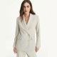 DKNY</br>Γυναικείο Σακάκι με Ασύμμετρο Κούμπωμα Μπεζ UK3JX187-PBL DKNY DKNY</br>Γυναικείο Σακάκι με Ασύμμετρο Κούμπωμα Μπεζ UK3JX187-PBL DKNY