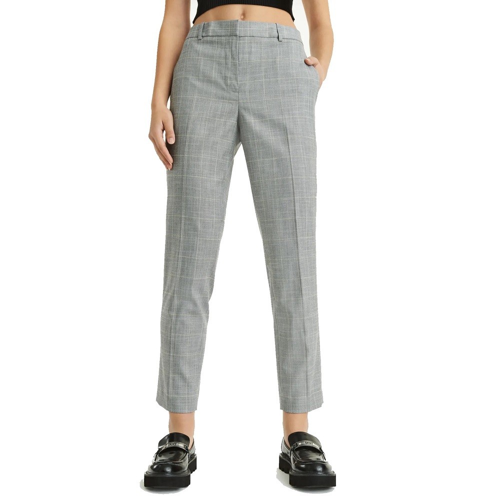 DKNY</br>Γυναικείο Παντελόνι Ψηλόμεσο Γκρι/Ριγέ UK3PG401-FX7 DKNY DKNY</br>Γυναικείο Παντελόνι Ψηλόμεσο Γκρι/Ριγέ UK3PG401-FX7 DKNY