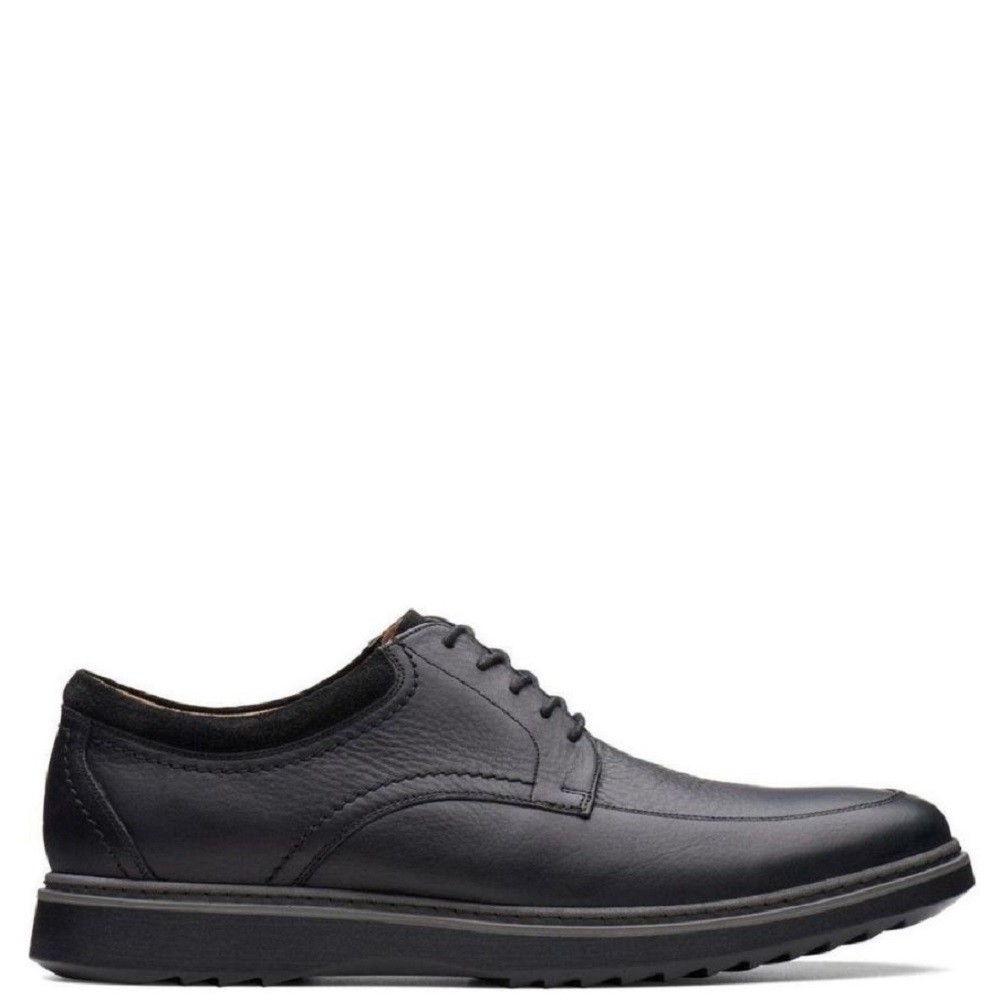 CLARKS</br>Ανδρικά Δετά Παπούτσια Μαύρο Δέρμα UN GEO LO Clarks CLARKS</br>Ανδρικά Δετά Παπούτσια Μαύρο Δέρμα UN GEO LO Clarks