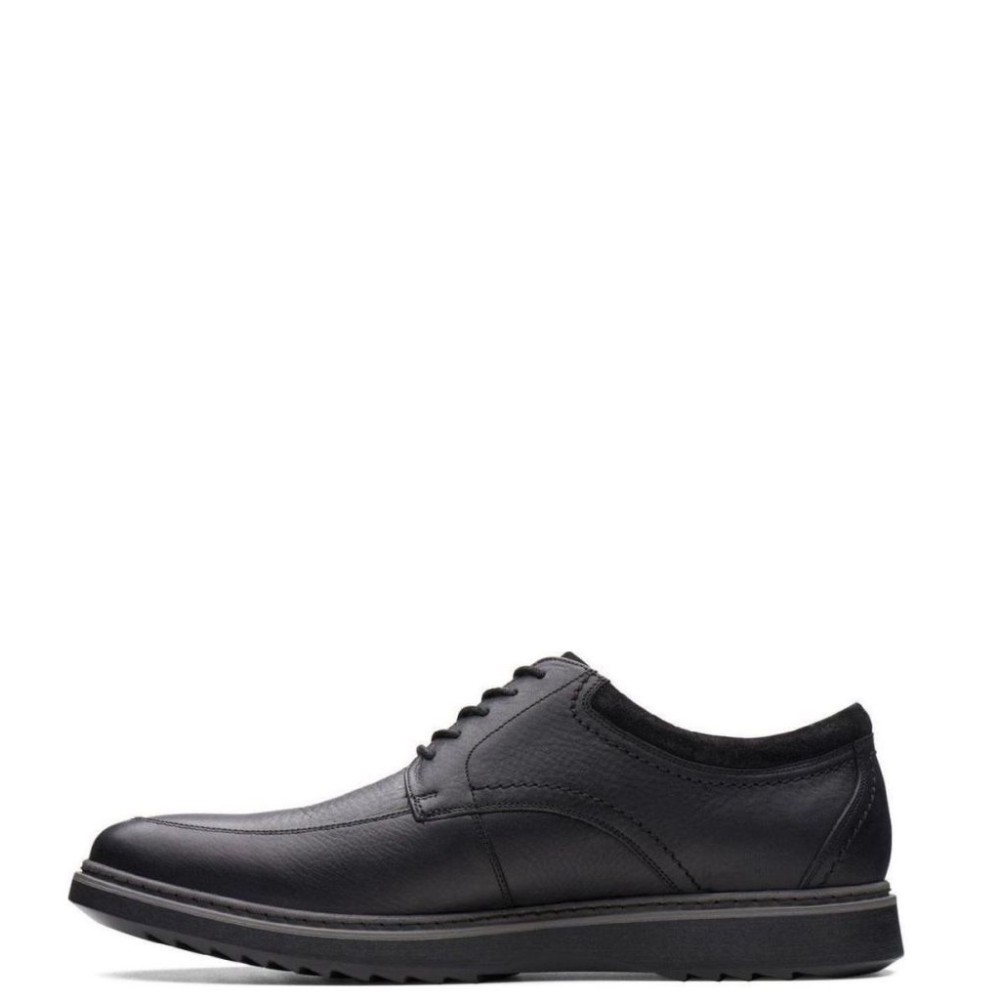 CLARKS</br>Ανδρικά Δετά Παπούτσια Μαύρο Δέρμα UN GEO LO Clarks CLARKS</br>Ανδρικά Δετά Παπούτσια Μαύρο Δέρμα UN GEO LO Clarks