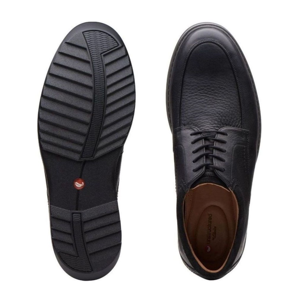 CLARKS</br>Ανδρικά Δετά Παπούτσια Μαύρο Δέρμα UN GEO LO Clarks CLARKS</br>Ανδρικά Δετά Παπούτσια Μαύρο Δέρμα UN GEO LO Clarks