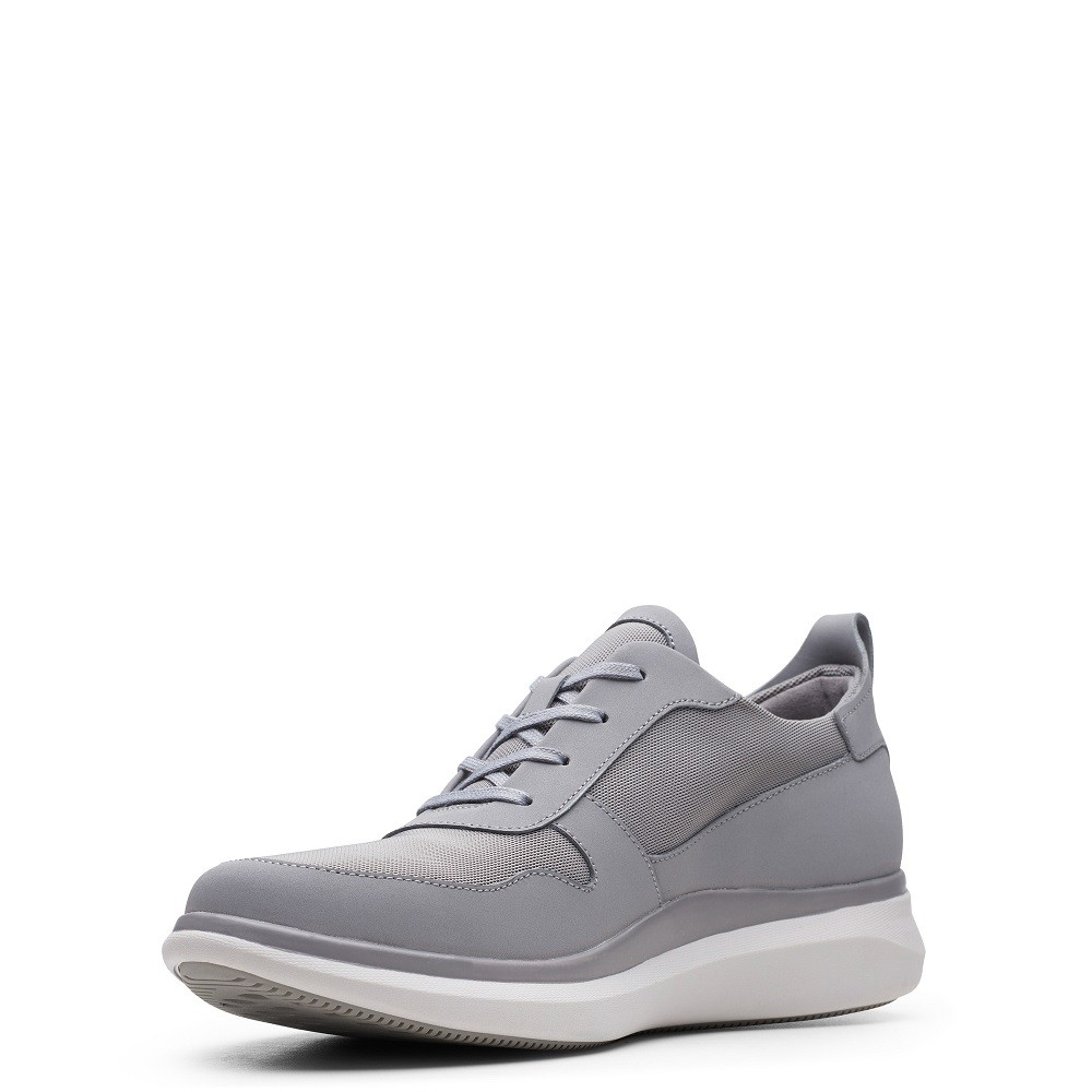 CLARKS</br>Ανδρικά Sneakers Γκρι UN GLOBE SPORT Clarks CLARKS</br>Ανδρικά Sneakers Γκρι UN GLOBE SPORT Clarks
