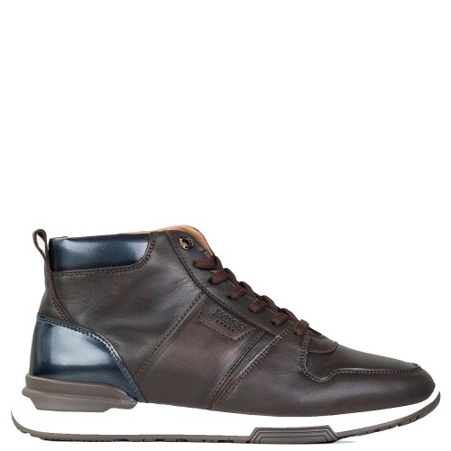 Ανδρικά Μποτάκια Καφέ Δέρμα UX300 BURN Boss Ανδρικά Μποτάκια Καφέ Δέρμα UX300 BURN Boss