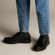 CLARKS</br>Ανδρικά Δετά Παπούτσια Μαύρο Δέρμα UN ABODE EASE (H) Clarks CLARKS</br>Ανδρικά Δετά Παπούτσια Μαύρο Δέρμα UN ABODE EASE (H) Clarks