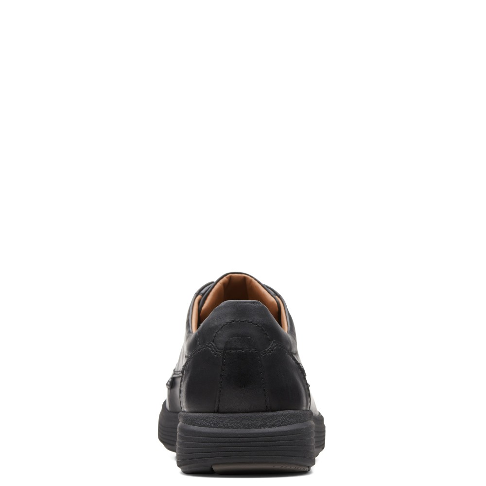 CLARKS</br>Ανδρικά Δετά Παπούτσια Μαύρο Δέρμα UN ABODE EASE (H) Clarks CLARKS</br>Ανδρικά Δετά Παπούτσια Μαύρο Δέρμα UN ABODE EASE (H) Clarks