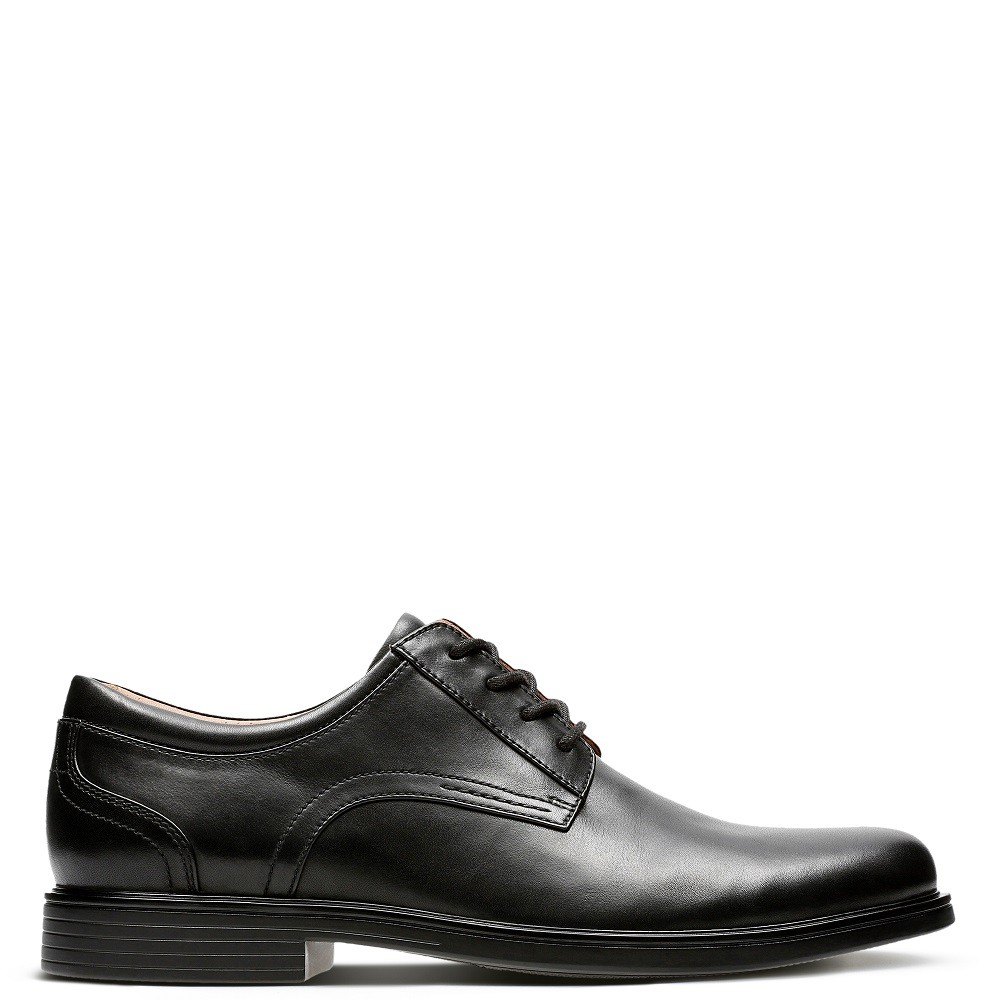 CLARKS</br>Ανδρικά Δετά Παπούτσια Μαύρο Δέρμα UN ALDRIC LACE (H) Clarks CLARKS</br>Ανδρικά Δετά Παπούτσια Μαύρο Δέρμα UN ALDRIC LACE (H) Clarks