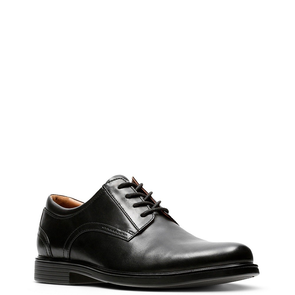CLARKS</br>Ανδρικά Δετά Παπούτσια Μαύρο Δέρμα UN ALDRIC LACE (H) Clarks CLARKS</br>Ανδρικά Δετά Παπούτσια Μαύρο Δέρμα UN ALDRIC LACE (H) Clarks
