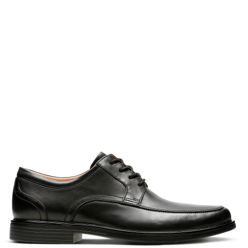 Ανδρικά Δετά Παπούτσια Μαύρο Δέρμα UN ALDRIC PARK (G) Clarks