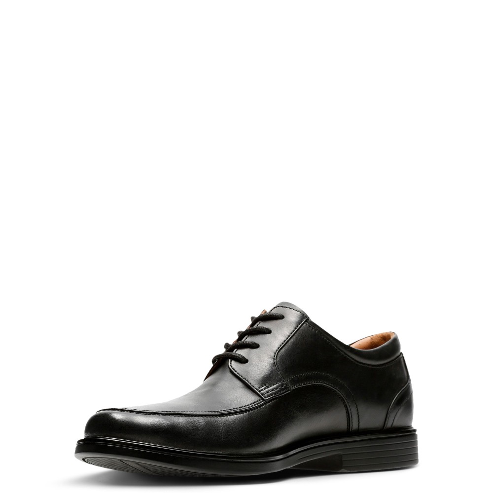 CLARKS</br>Ανδρικά Δετά Παπούτσια Μαύρο Δέρμα UN ALDRIC PARK (G) Clarks CLARKS</br>Ανδρικά Δετά Παπούτσια Μαύρο Δέρμα UN ALDRIC PARK (G) Clarks
