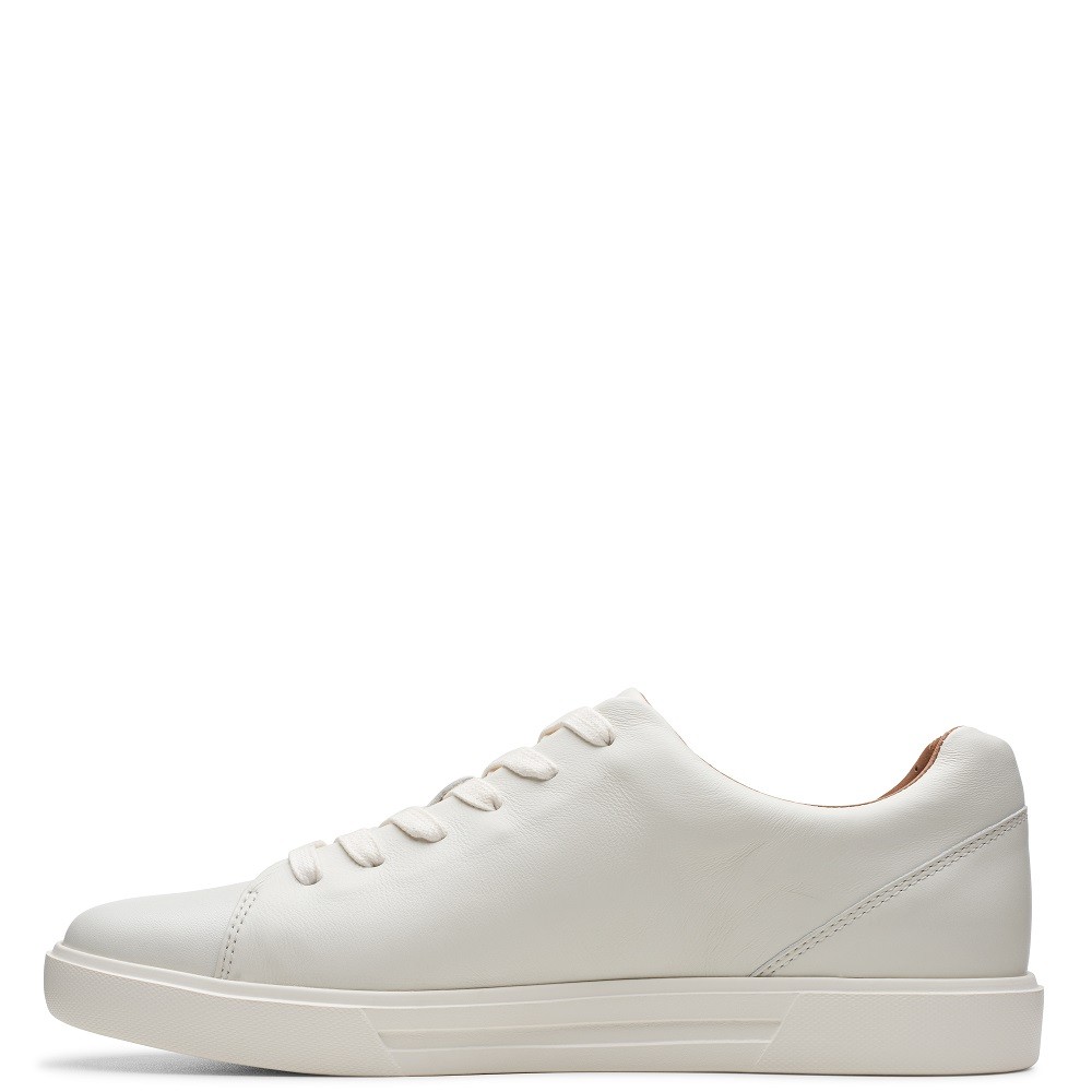 CLARKS</br>Ανδρικά Sneakers Λευκό Δέρμα UN COSTA LACE Clarks CLARKS</br>Ανδρικά Sneakers Λευκό Δέρμα UN COSTA LACE Clarks