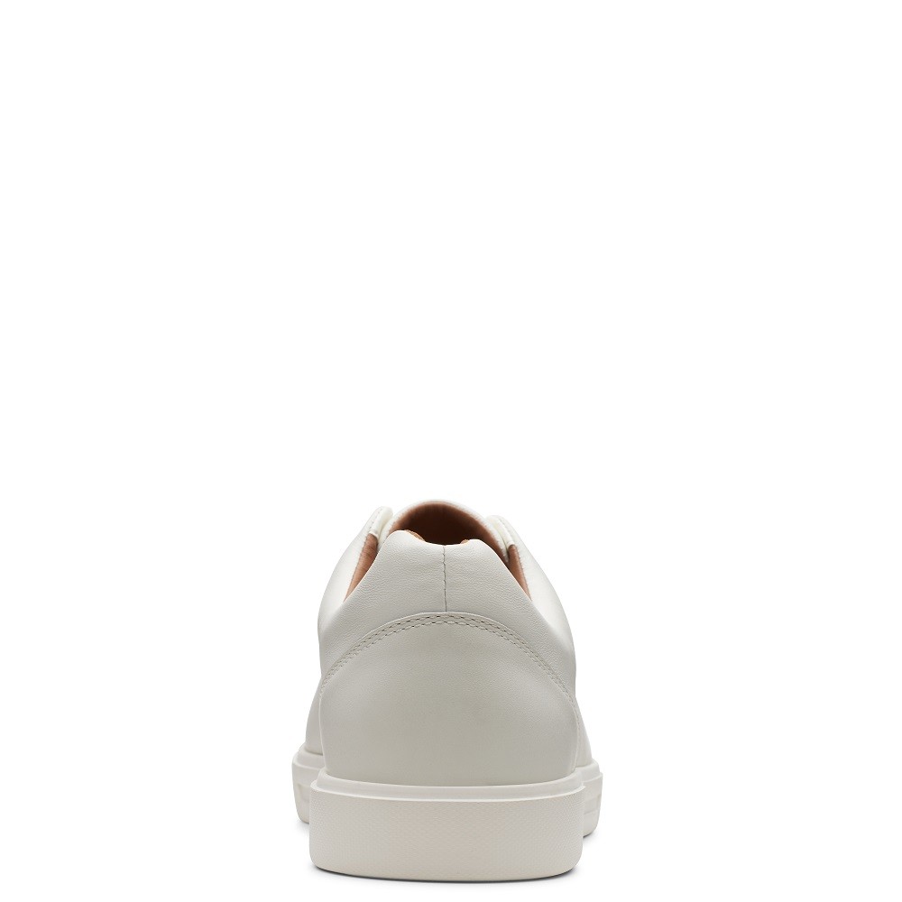 CLARKS</br>Ανδρικά Sneakers Λευκό Δέρμα UN COSTA LACE Clarks CLARKS</br>Ανδρικά Sneakers Λευκό Δέρμα UN COSTA LACE Clarks