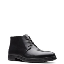 Ανδρικά Μποτάκια Μαύρο Δέρμα UN TAILOR MID Clarks