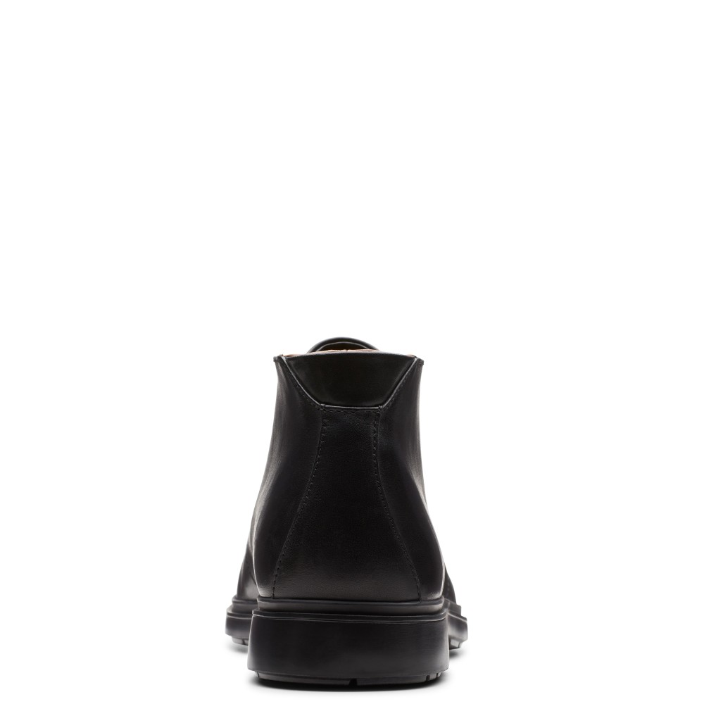 CLARKS</br>Ανδρικά Μποτάκια Μαύρο Δέρμα UN TAILOR MID Clarks