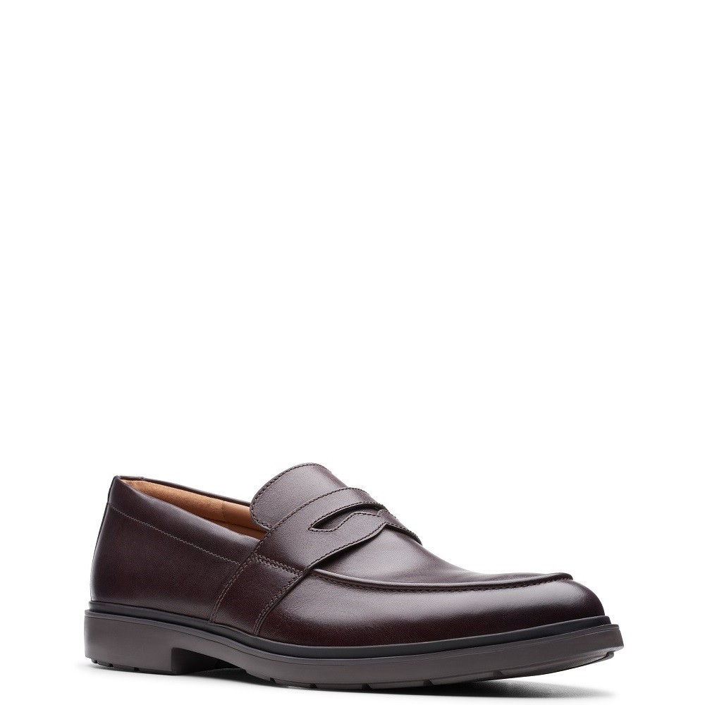 CLARKS</br>Ανδρικά Μοκασίνια Καφέ Δέρμα UN TAILOR VIEW Clarks CLARKS</br>Ανδρικά Μοκασίνια Καφέ Δέρμα UN TAILOR VIEW Clarks