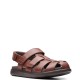 CLARKS</br>Ανδρικά Πέδιλα Ταμπά Δέρμα UN WILMORE RAY Clarks