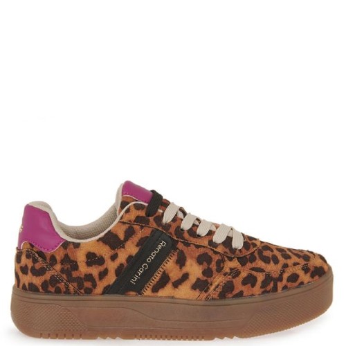 Renato Garini 8L1080-1 Γυναικεία Sneakers Λεοπάρ Φούξια