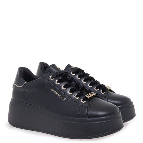 Renato Garini 88-51EX58 Γυναικεία Sneakers Μαύρο Μαύρο Βερνί Σπαστό Renato Garini 88-51EX58 Γυναικεία Sneakers Μαύρο Μαύρο Βερνί Σπαστό