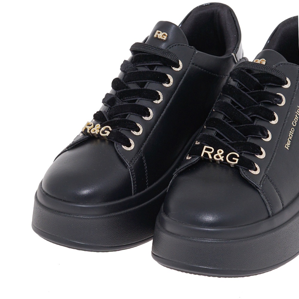 RENATO GARINI</br>Renato Garini 88-51EX58 Γυναικεία Sneakers Μαύρο Μαύρο Βερνί Σπαστό RENATO GARINI</br>Renato Garini 88-51EX58 Γυναικεία Sneakers Μαύρο Μαύρο Βερνί Σπαστό