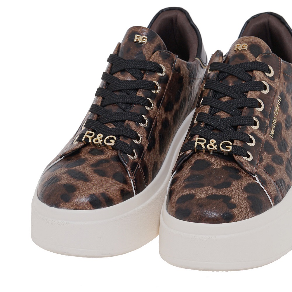 RENATO GARINI</br>Renato Garini 88-51EX58 Γυναικεία Sneakers Λεοπάρ Σπαστό Μαύρο RENATO GARINI</br>Renato Garini 88-51EX58 Γυναικεία Sneakers Λεοπάρ Σπαστό Μαύρο